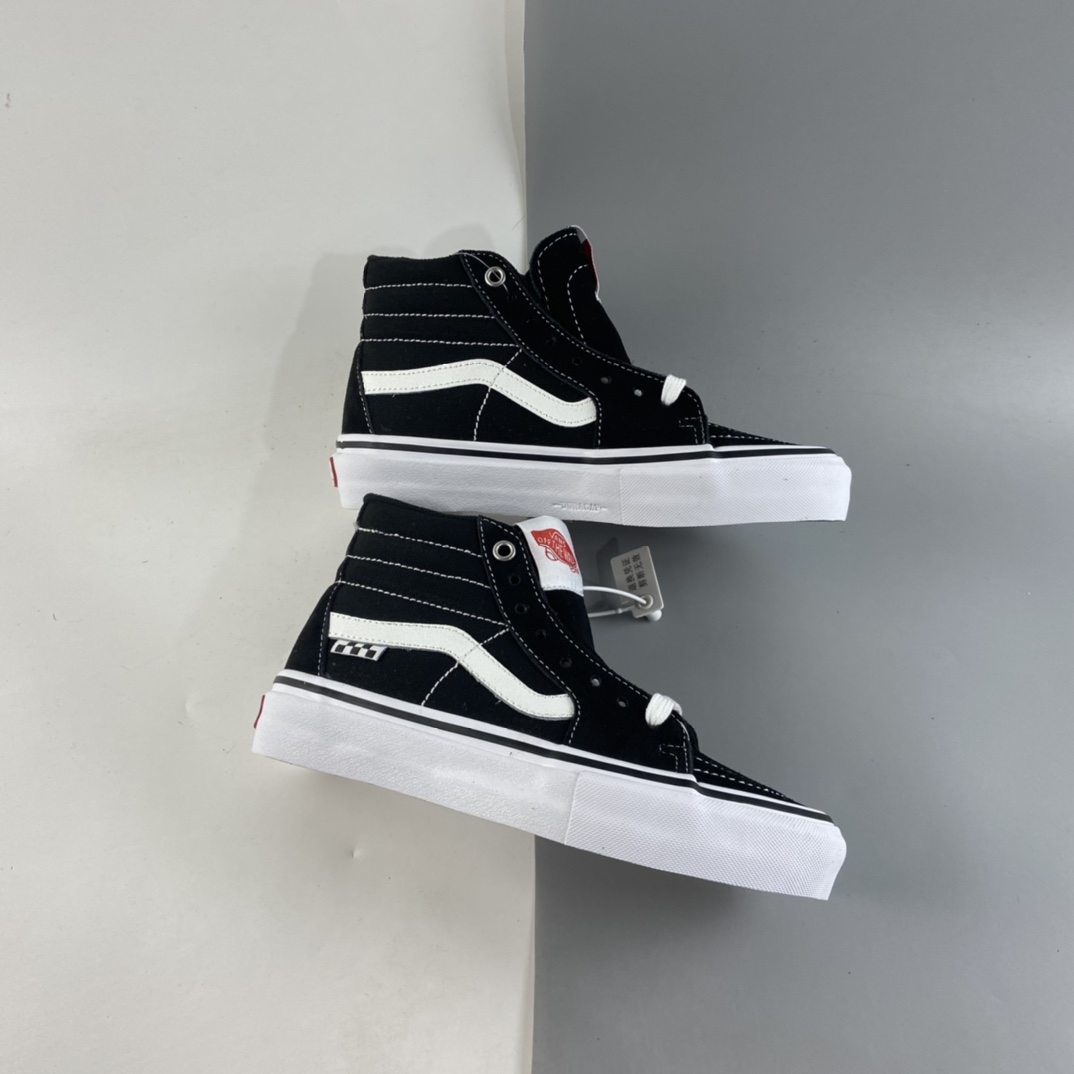 P150  VANS Sk8-Hi 范斯黑色侧边棋盘格子专业滑板鞋 VN0A5FCCY28