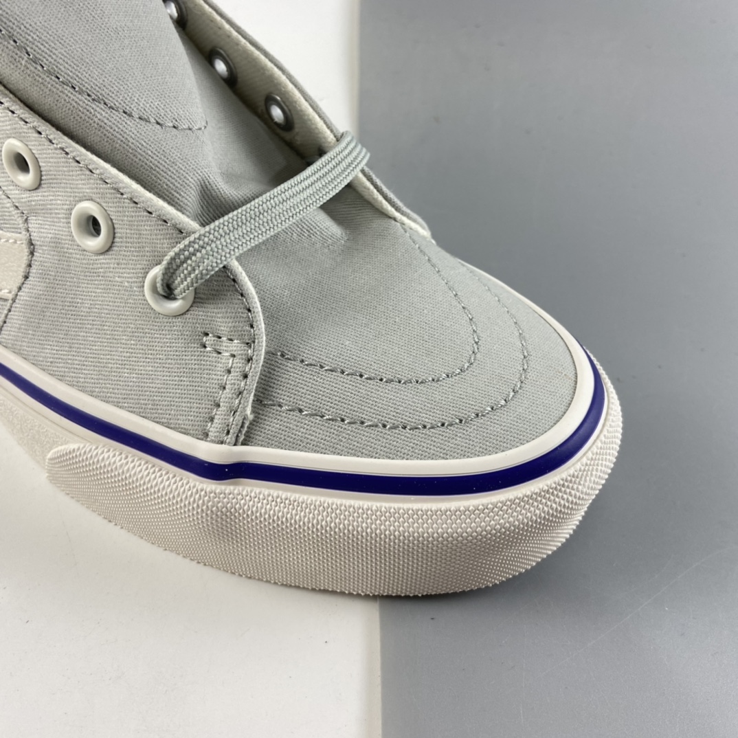 P150  VANS SK8-Hi Tapered 浅灰/银灰色超薄帆布款男女高帮帆布鞋板鞋VN0A4U164U4