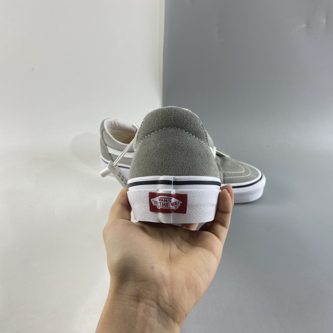 P150  Vans SK8-Low 范斯官方灰色侧边条纹低帮职业滑板鞋 VN0A4UUKIYP