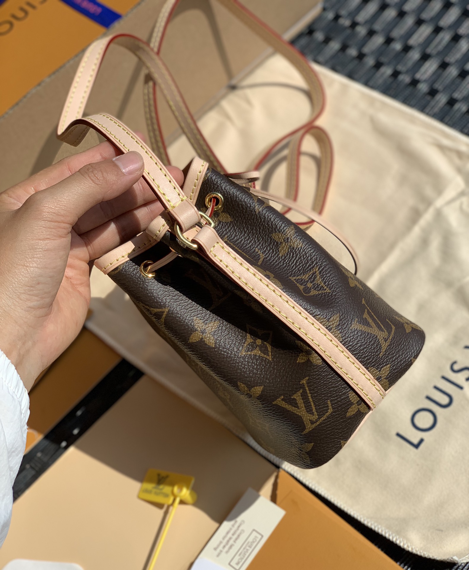 🌼 m41346尺寸13×16×10cm 专柜的断货王L*V NANO NOE mini小水桶，这款真的