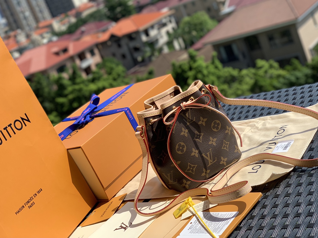 🌼 m41346尺寸13×16×10cm 专柜的断货王L*V NANO NOE mini小水桶，这款真的