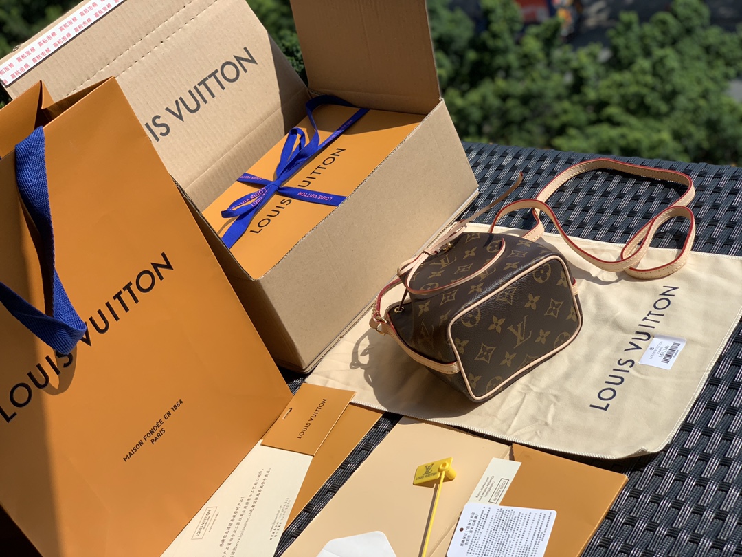 🌼 m41346尺寸13×16×10cm 专柜的断货王L*V NANO NOE mini小水桶，这款真的