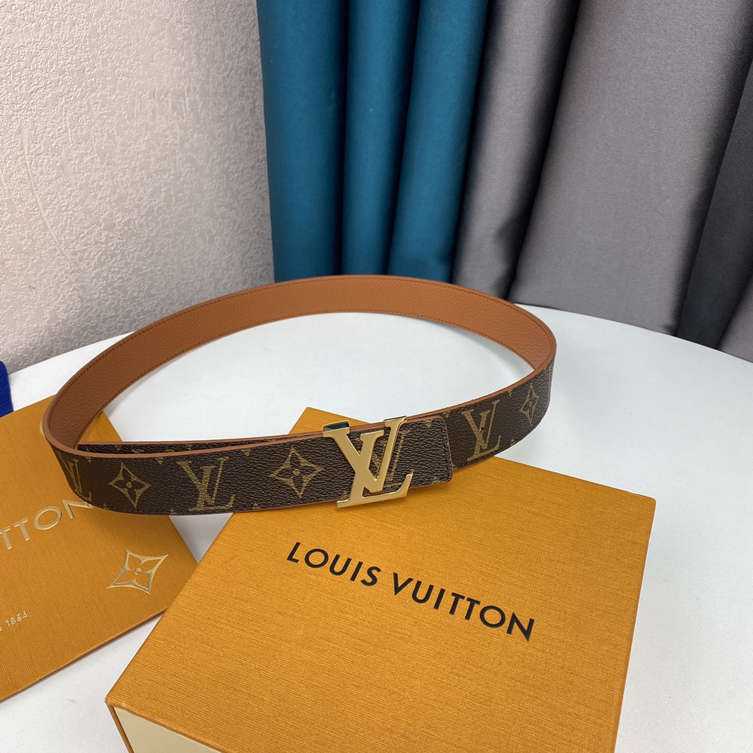 Louis Vuitton Belts Women Calfskin Canvas Cowhide