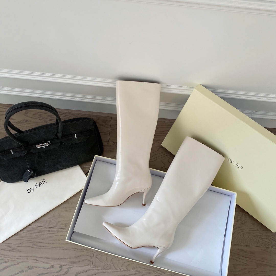 Purchasing grade By Fa r autumn and winter new pointed toe high-heeled boots Th