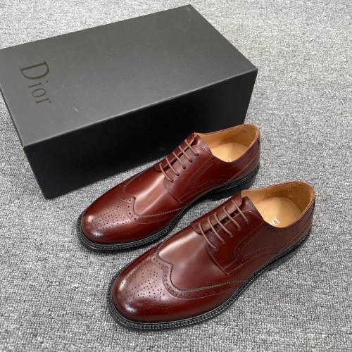 DIOR Men's Classic Calfskin Leather Oxford Brogue Dress Shoes,Brown 1 DIOR Men's Classic Calfskin Leather Oxford Brogue Dress Shoes,Brown