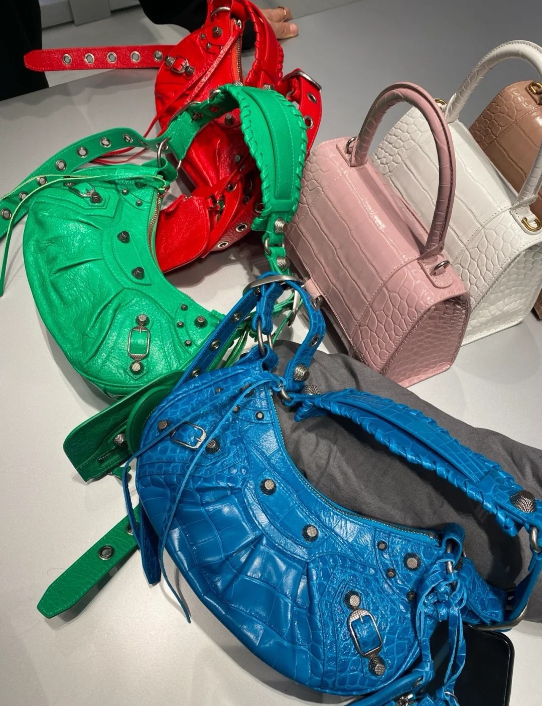 Balenciaga Style Blue Bag Lookbook Reference image 1