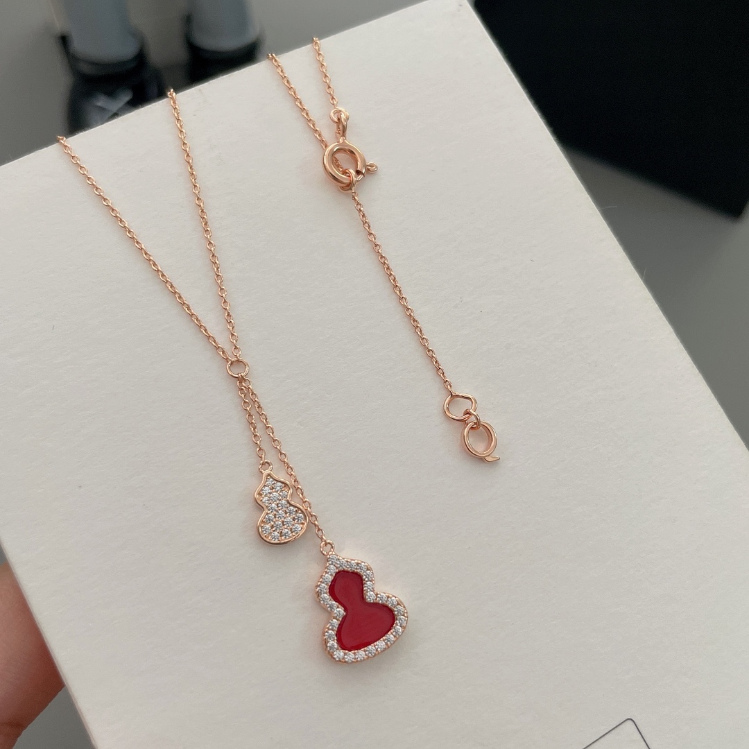 ❤️❤️❤️【精工版本】👼Qeelin麒麟流苏款红玛瑙葫芦项链 ✨现货葫芦谐音＂福禄＂，寓意有福！好看又