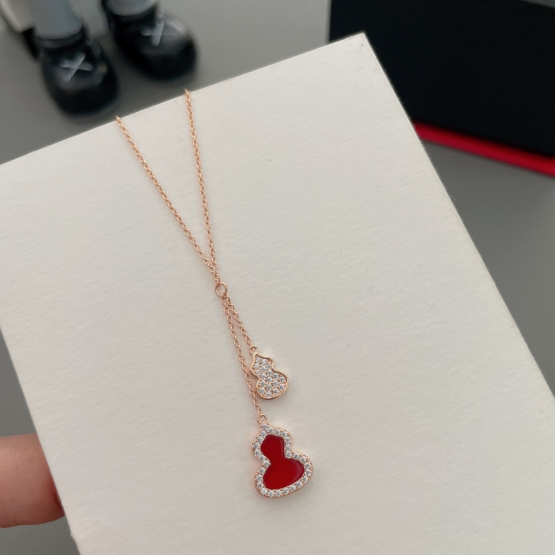 ❤️❤️❤️【精工版本】👼Qeelin麒麟流苏款红玛瑙葫芦项链 ✨现货葫芦谐音＂福禄＂，寓意有福！好看又