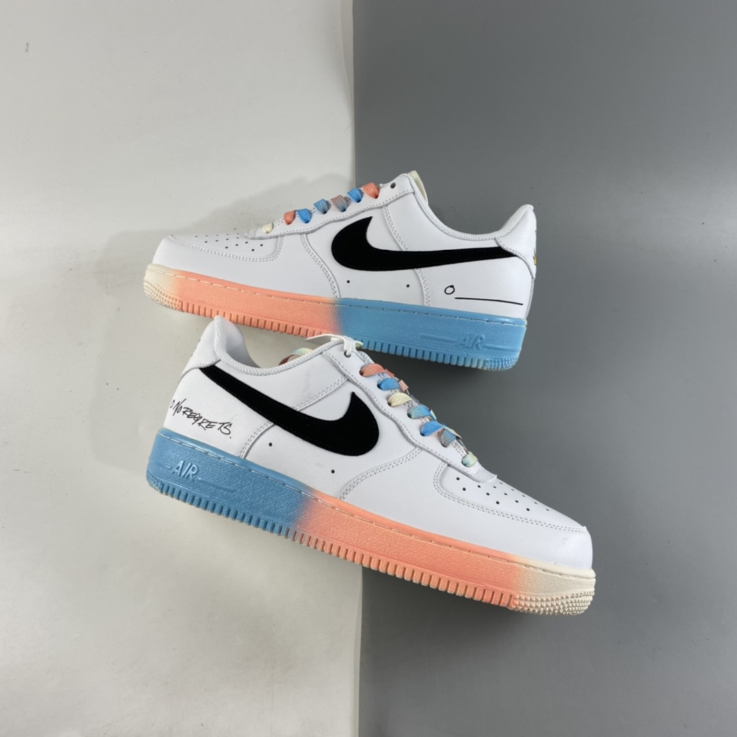 P240  NIKE Air Force 1 Low ’07  “涂鸦白红蓝”空军一号低帮休闲板鞋 DJ4679-101