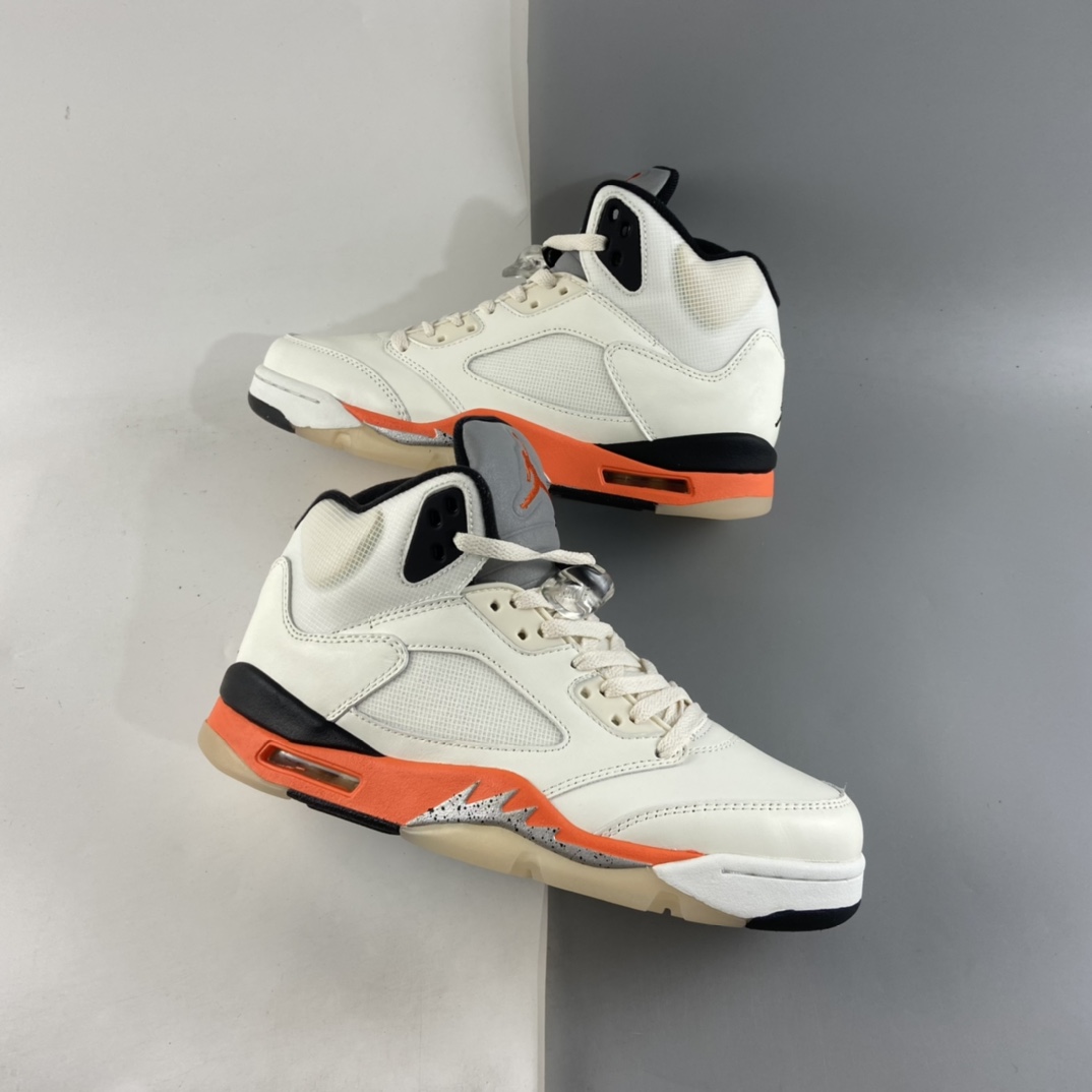 P450  Air Jordan 5 ”Shattered Backboard” AJ5 乔丹5代 aj5 乔5高帮篮球鞋系列 白橙扣碎篮板 DC1060-100