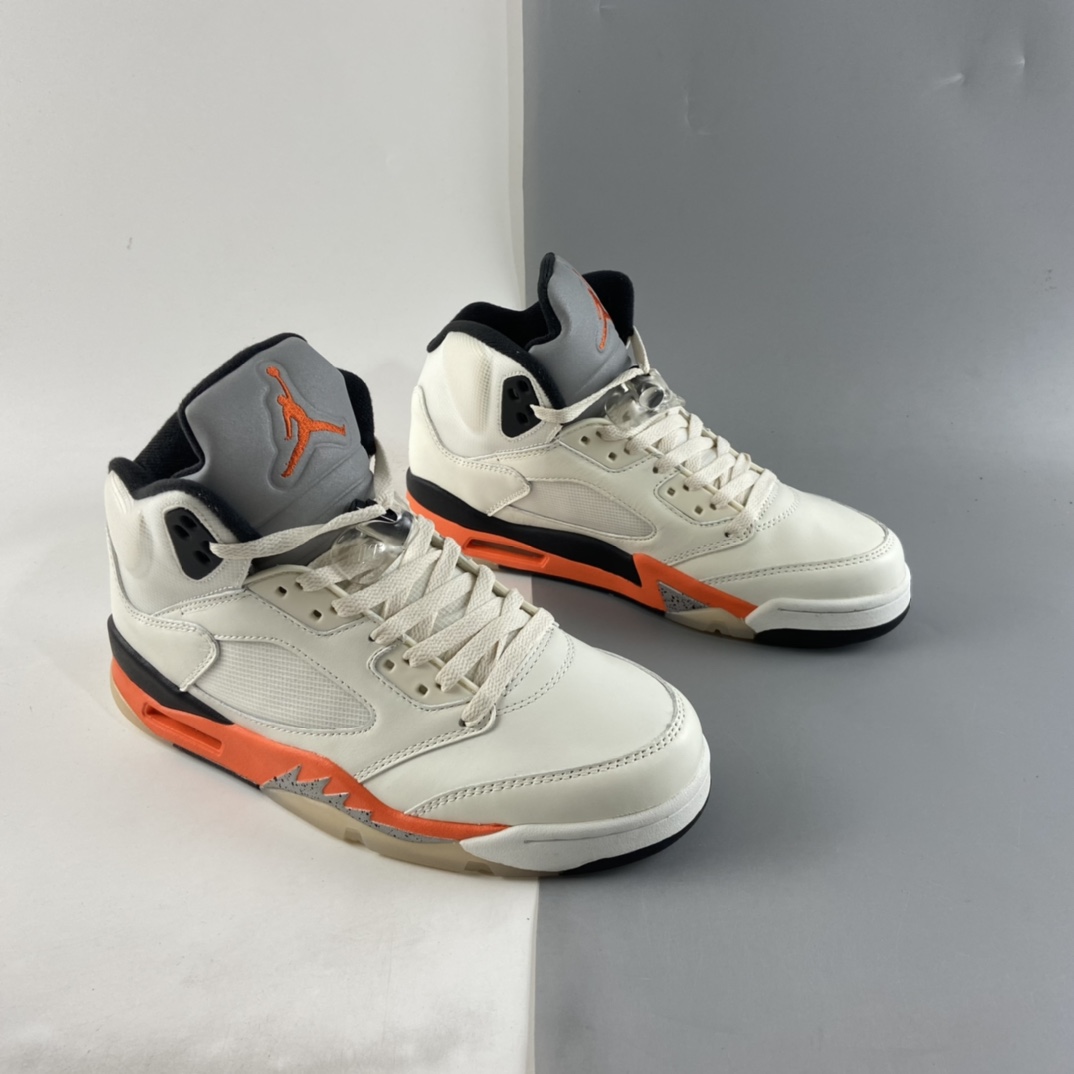 P450  Air Jordan 5 ”Shattered Backboard” AJ5 乔丹5代 aj5 乔5高帮篮球鞋系列 白橙扣碎篮板 DC1060-100