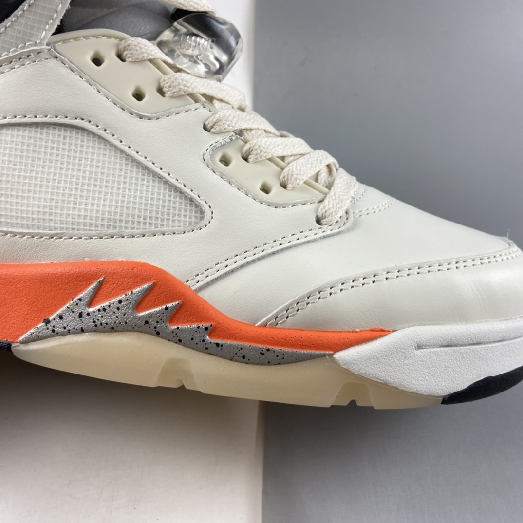 P450  Air Jordan 5 ”Shattered Backboard” AJ5 乔丹5代 aj5 乔5高帮篮球鞋系列 白橙扣碎篮板 DC1060-100