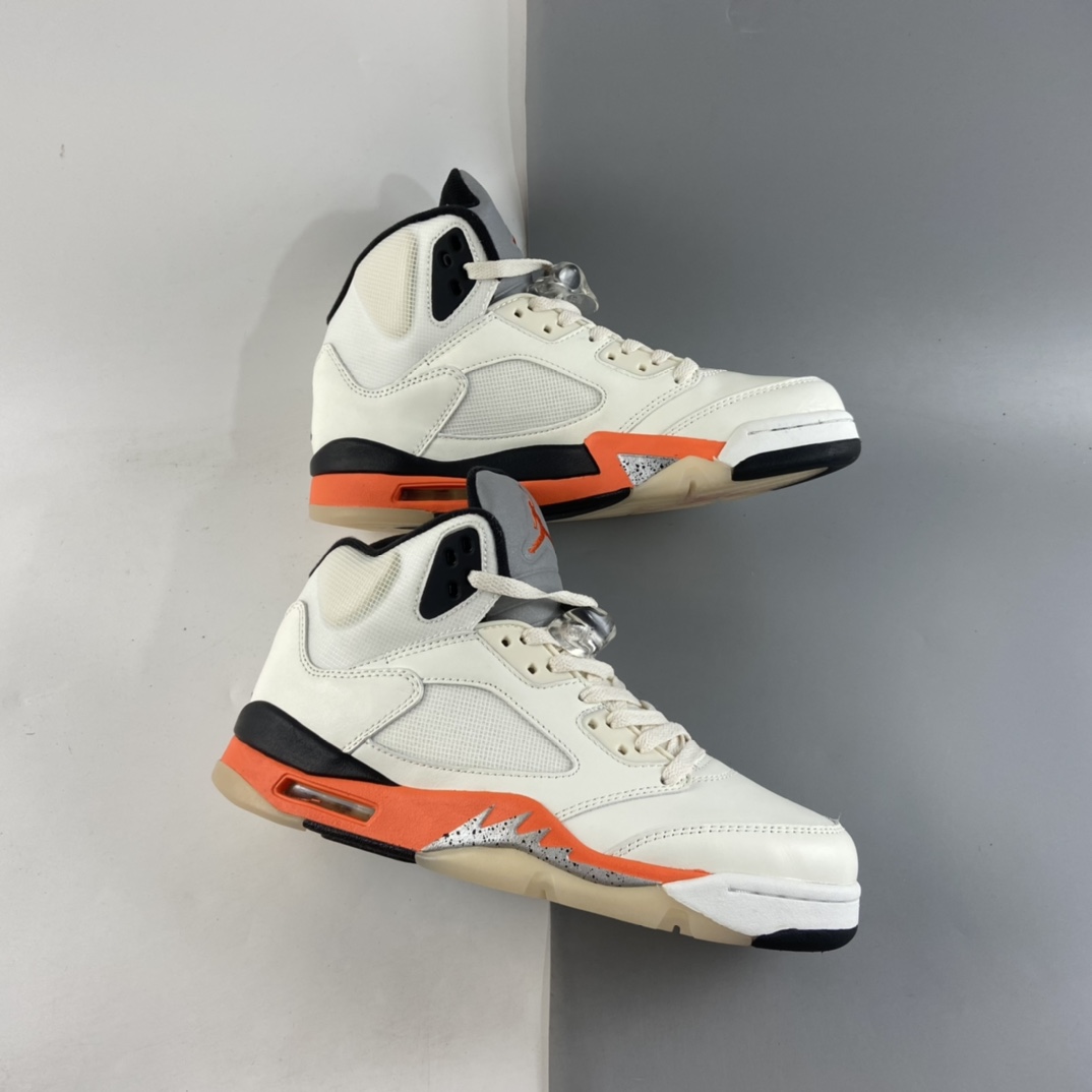 P450  Air Jordan 5 ”Shattered Backboard” AJ5 乔丹5代 aj5 乔5高帮篮球鞋系列 白橙扣碎篮板 DC1060-100