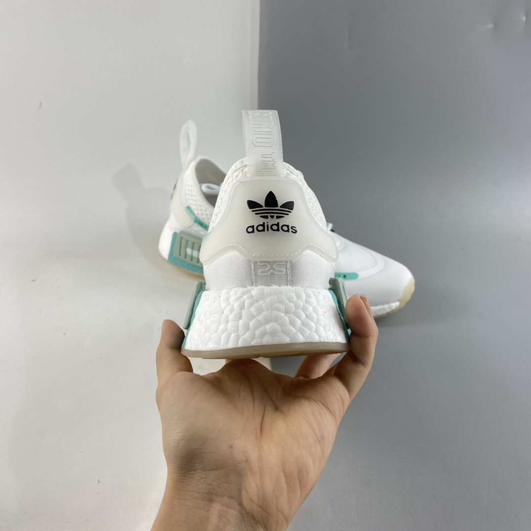P190  AD NMD_R1 SPECTOO 阿迪三叶草低帮休闲爆米花跑步鞋 FZ3628