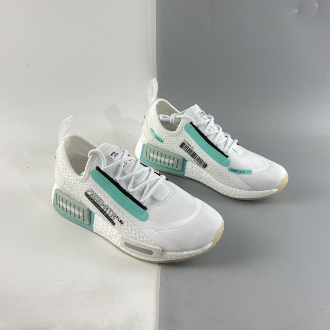 P190  AD NMD_R1 SPECTOO 阿迪三叶草低帮休闲爆米花跑步鞋 FZ3628