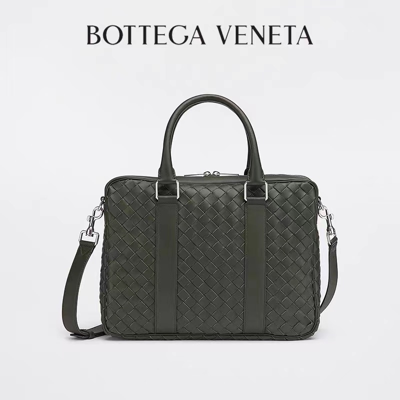 Bottega Veneta BV Intrecciato Bolsos Maletín Venta en línea
 Negro Plata Pulido Algodón Cuero de vaca Piel fetal Tejido