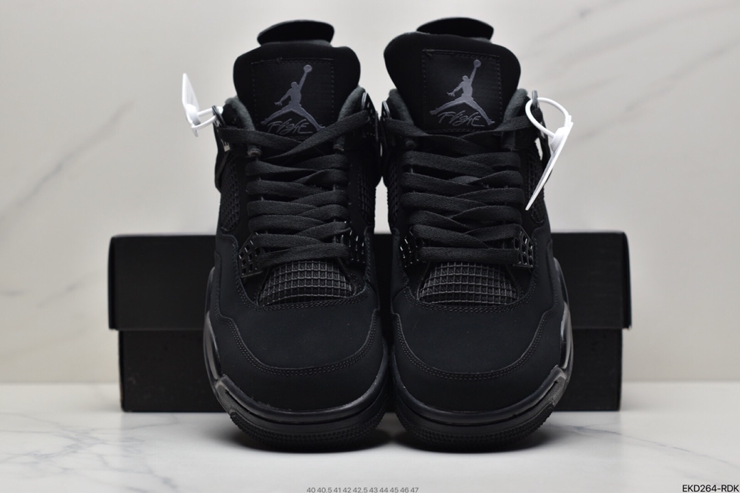 380  Air Jordan 4“Black Cat”麂皮黑该鞋款CU1110-010