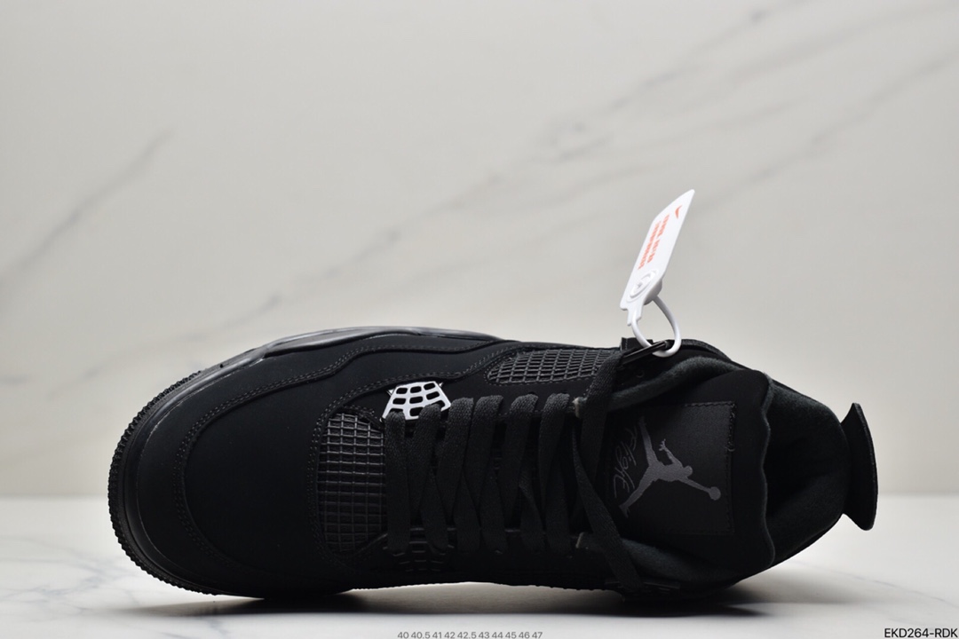 380  Air Jordan 4“Black Cat”麂皮黑该鞋款CU1110-010