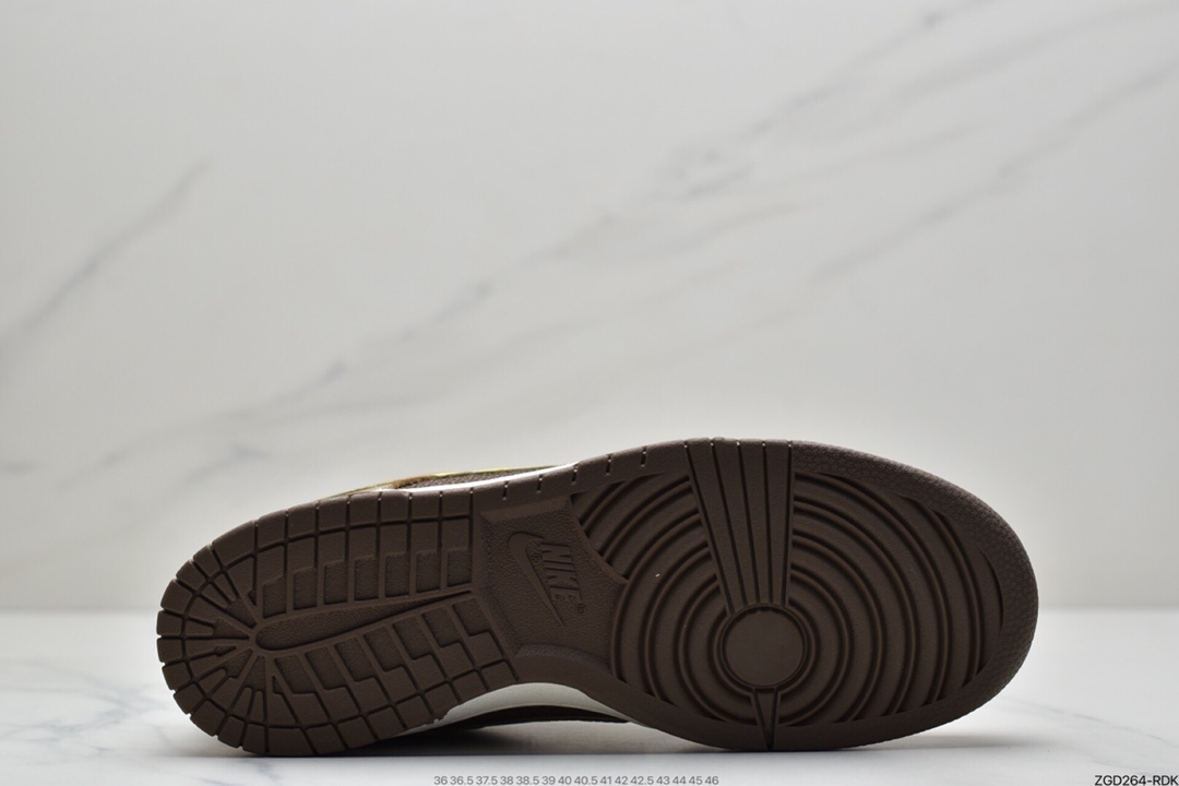 290 耐克NIKE DUNK LOW X UNDEFEATED “inside out”棕黄板鞋 DH3061-200
