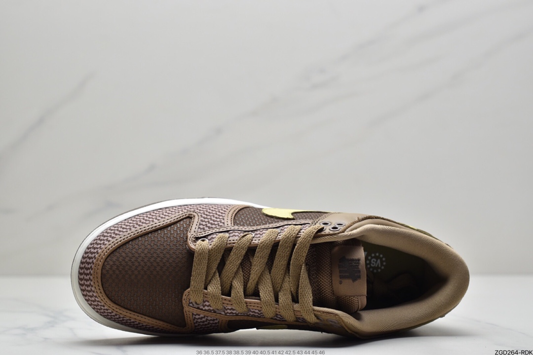 290 耐克NIKE DUNK LOW X UNDEFEATED “inside out”棕黄板鞋 DH3061-200