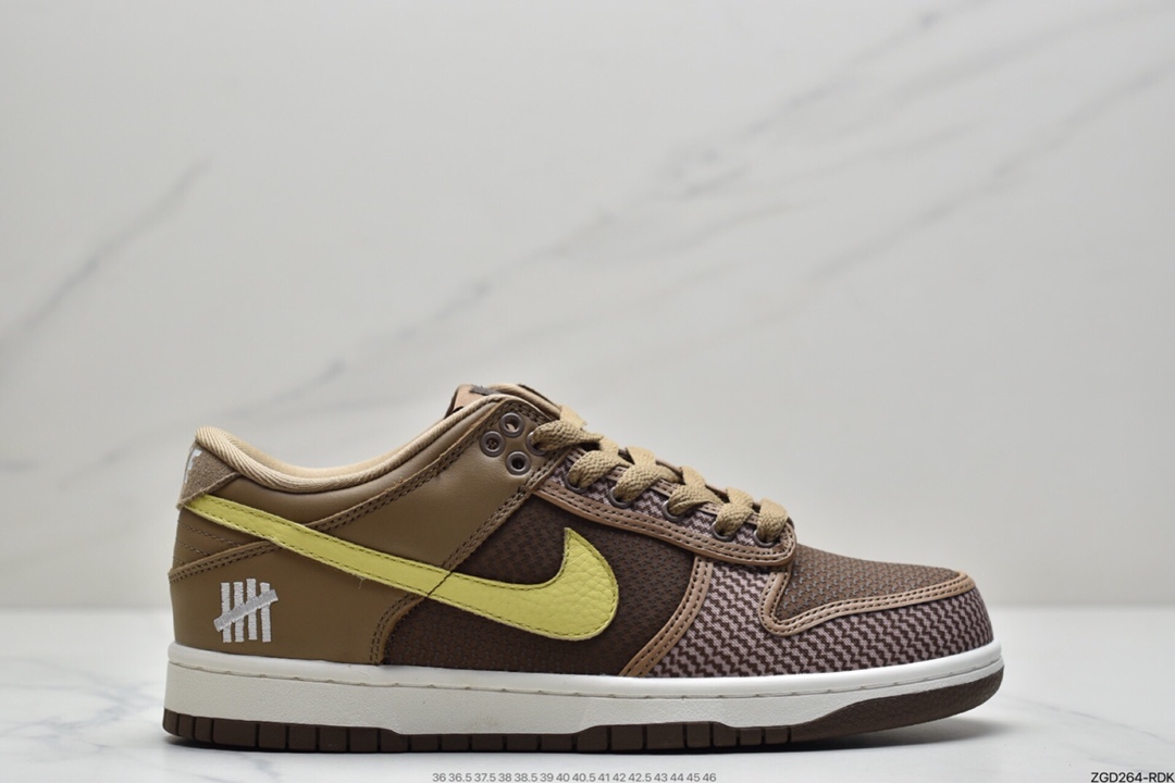 290 耐克NIKE DUNK LOW X UNDEFEATED “inside out”棕黄板鞋 DH3061-200