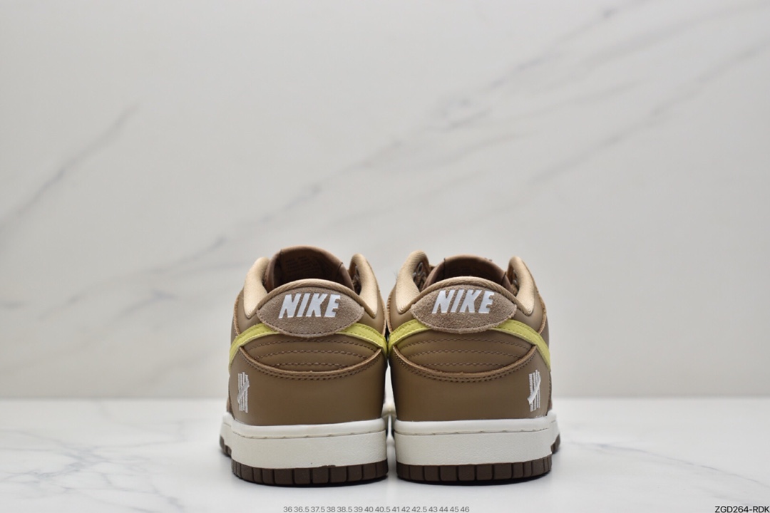 290 耐克NIKE DUNK LOW X UNDEFEATED “inside out”棕黄板鞋 DH3061-200
