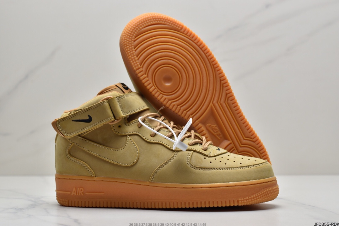 170 Nike Air Force 1 ’07 Mid”Wheat/Flax”中帮小麦 DJ9158-200
