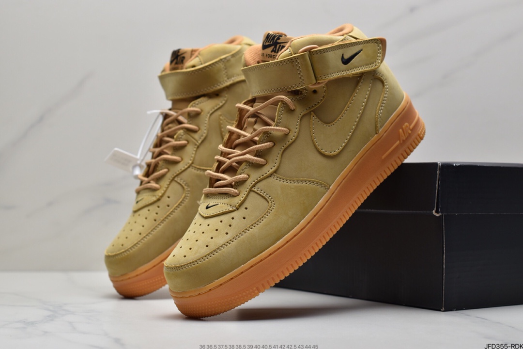 170 Nike Air Force 1 ’07 Mid”Wheat/Flax”中帮小麦 DJ9158-200
