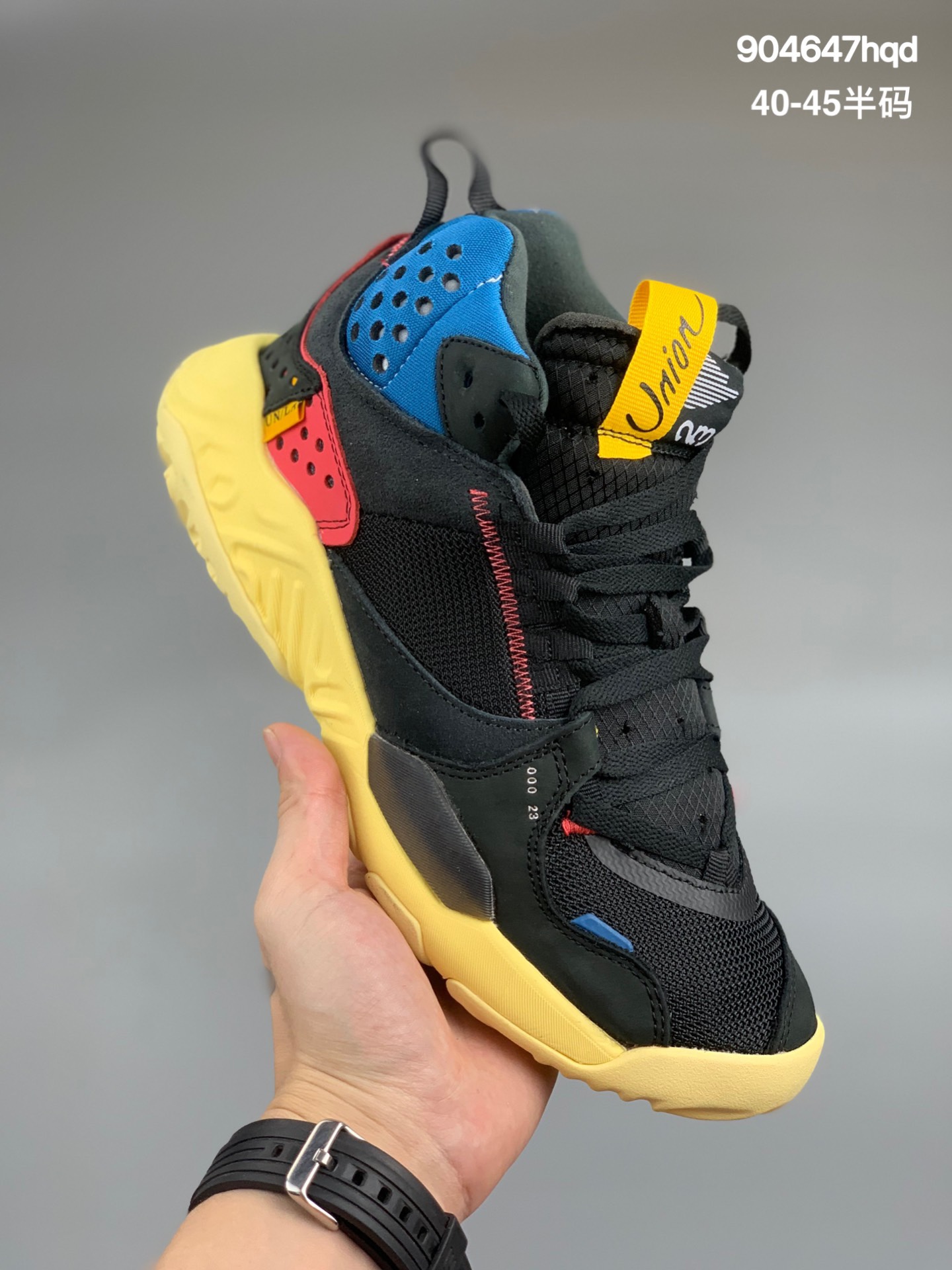 
真标耐克Union LA x Air Jordan Delta React Mid