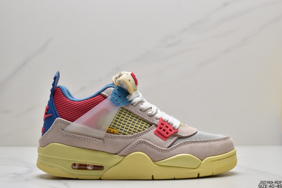 200 Union LA x Air Jordan 4 Retro Guava Ice”蓝粉 DC9533