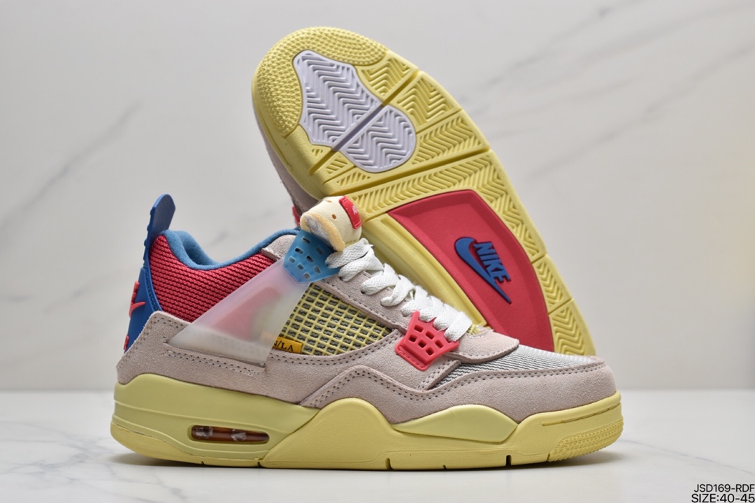 200 Union LA x Air Jordan 4 Retro Guava Ice”蓝粉 DC9533