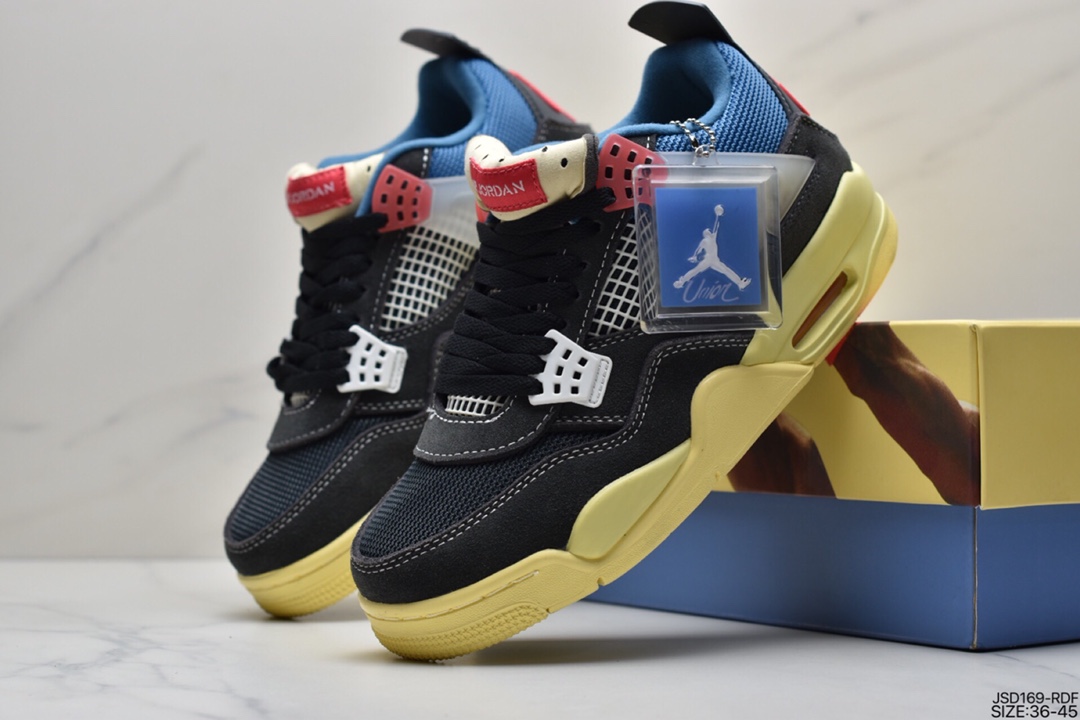 200 Union LA x Air Jordan 4 Retro Guava Ice”蓝粉 DC9533