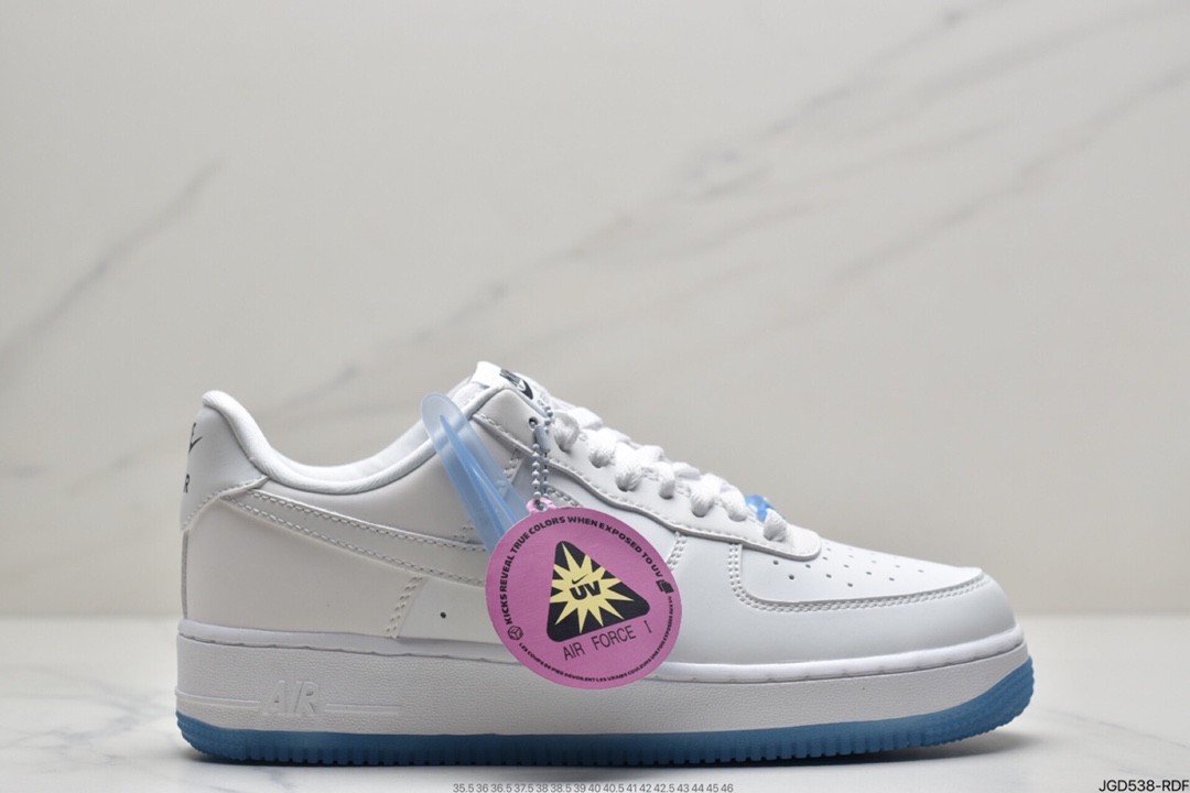180 耐克Nike Wmns Air Force 1 ’07 Low”UV White/University Blue Pack”空军一号经典低帮百搭休闲运动板鞋DA8301-100
