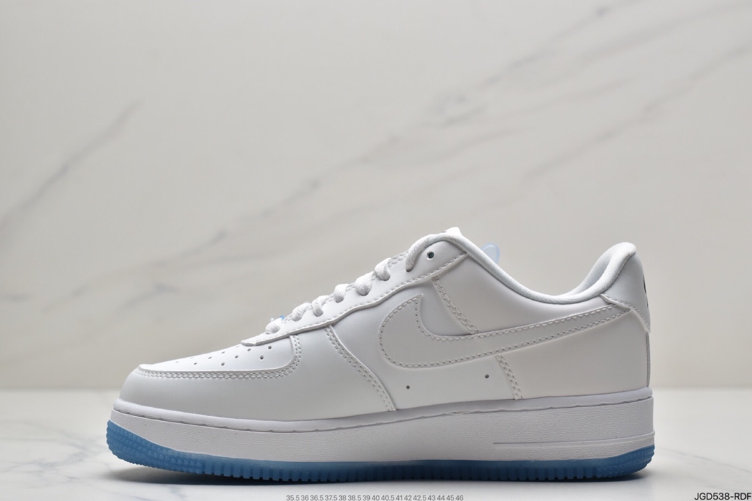 180 耐克Nike Wmns Air Force 1 ’07 Low”UV White/University Blue Pack”空军一号经典低帮百搭休闲运动板鞋DA8301-100
