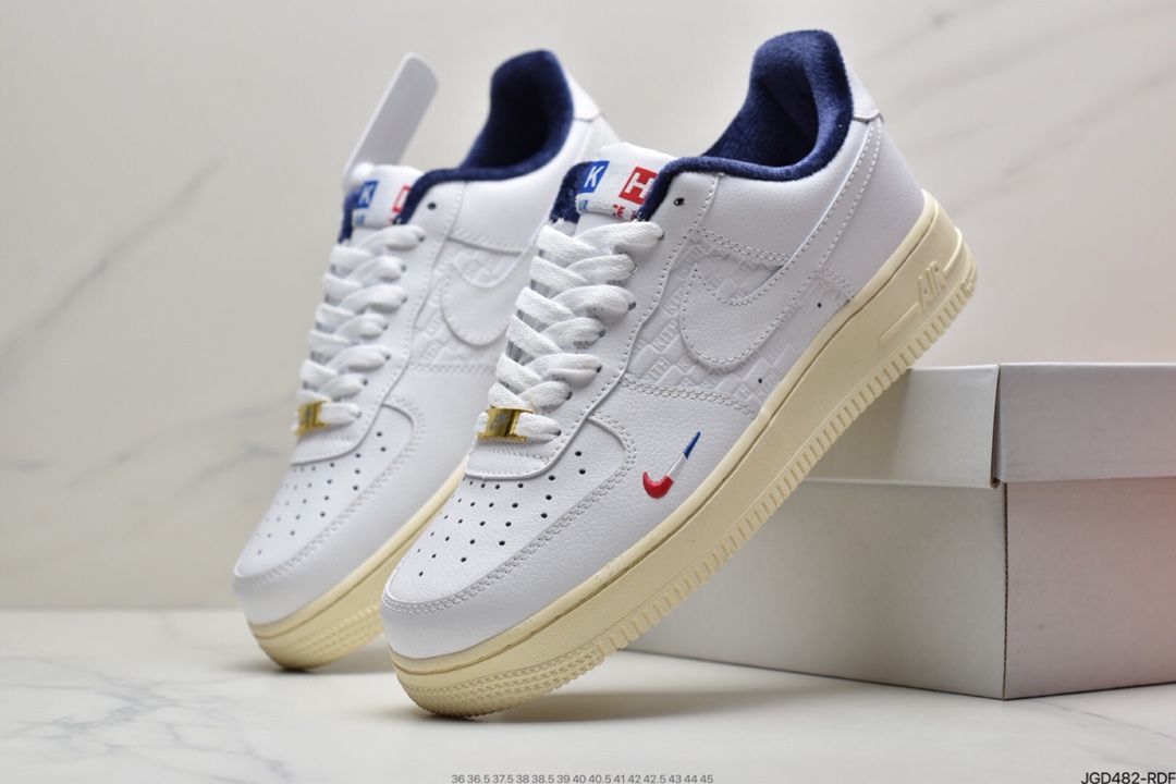 180 耐克Air Force 1’07 KITH 空军一号法国限定配色 CZ7927-100