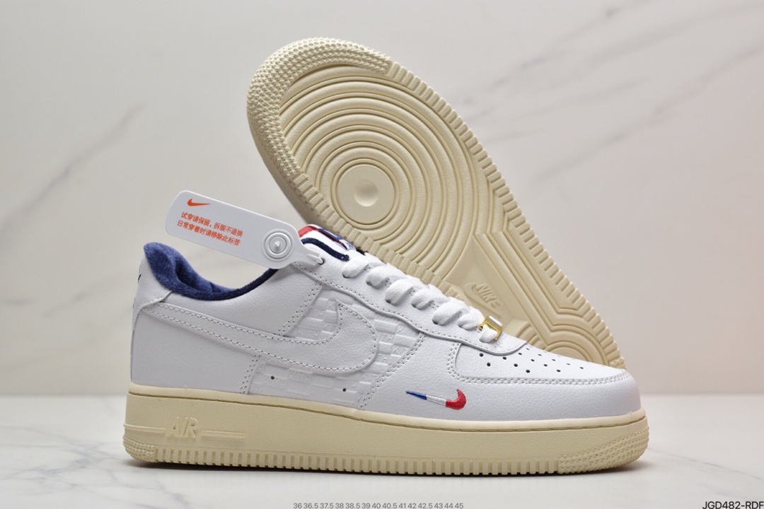 180 耐克Air Force 1’07 KITH 空军一号法国限定配色 CZ7927-100