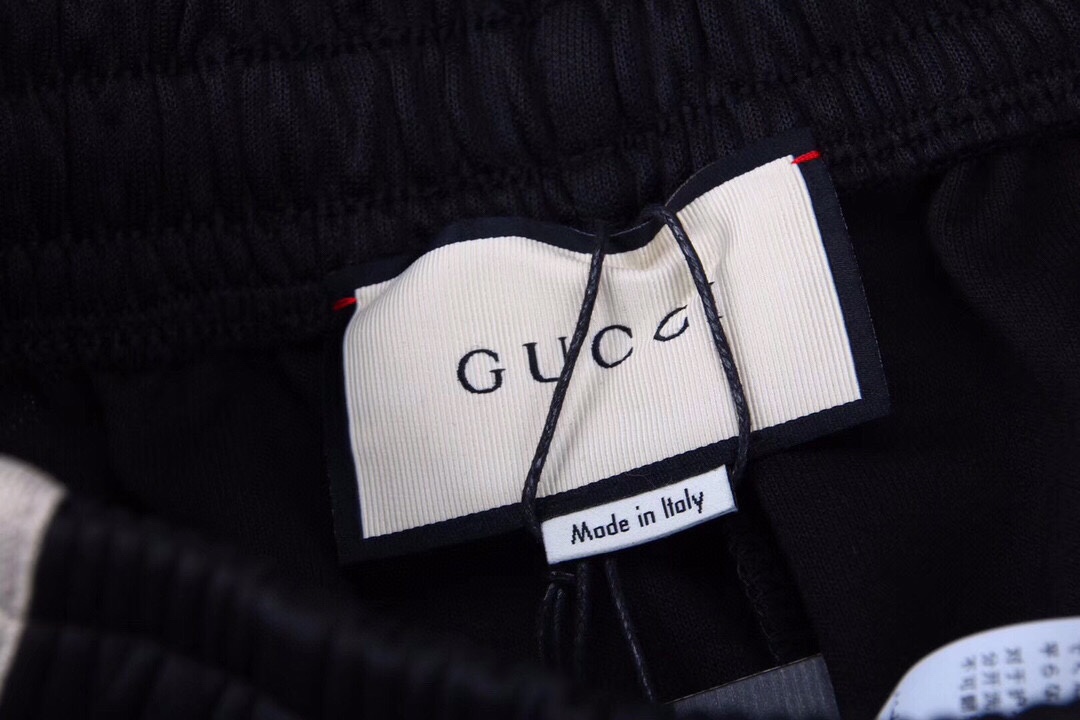 Gucci 18fw 侧边织带logo长裤