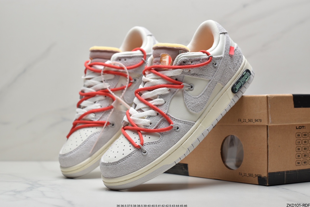 270 Off-White x Nike SB Dunk Low”The 10/50” OW灰白 扣篮系列低帮经典百搭休闲运动板鞋DJ0950-100