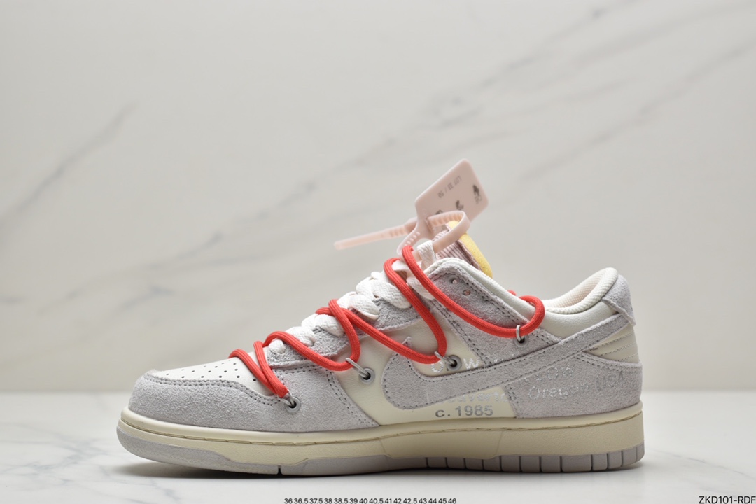 270 Off-White x Nike SB Dunk Low”The 10/50” OW灰白 扣篮系列低帮经典百搭休闲运动板鞋DJ0950-100