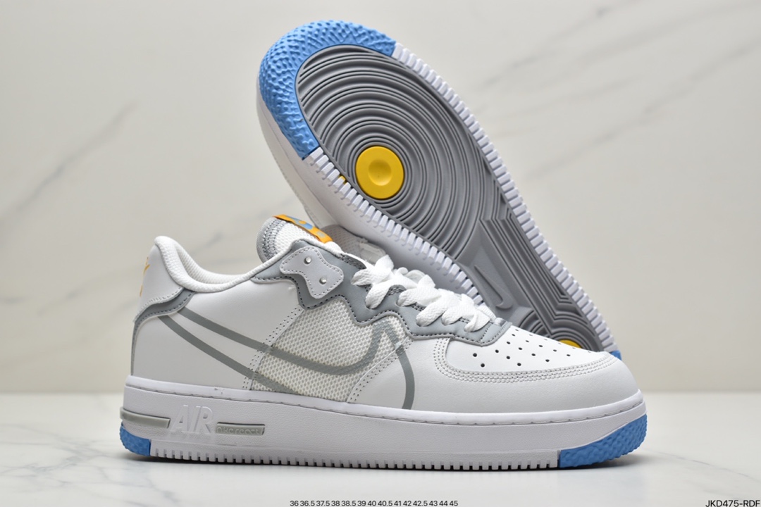 160 耐克 Nike Air Force 1 React 大勾析解空军一号 CT1020-001