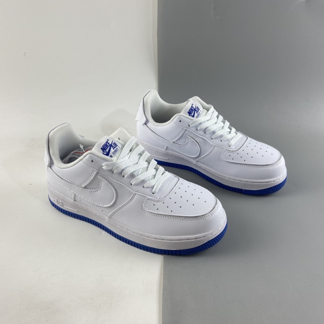 P220  NIKE AIR FORCE 1GS 白蓝魔术贴AF1空军一号低帮百搭休闲运动板鞋 DB4545-105