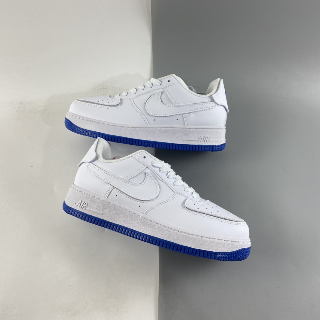 P220  NIKE AIR FORCE 1GS 白蓝魔术贴AF1空军一号低帮百搭休闲运动板鞋 DB4545-105