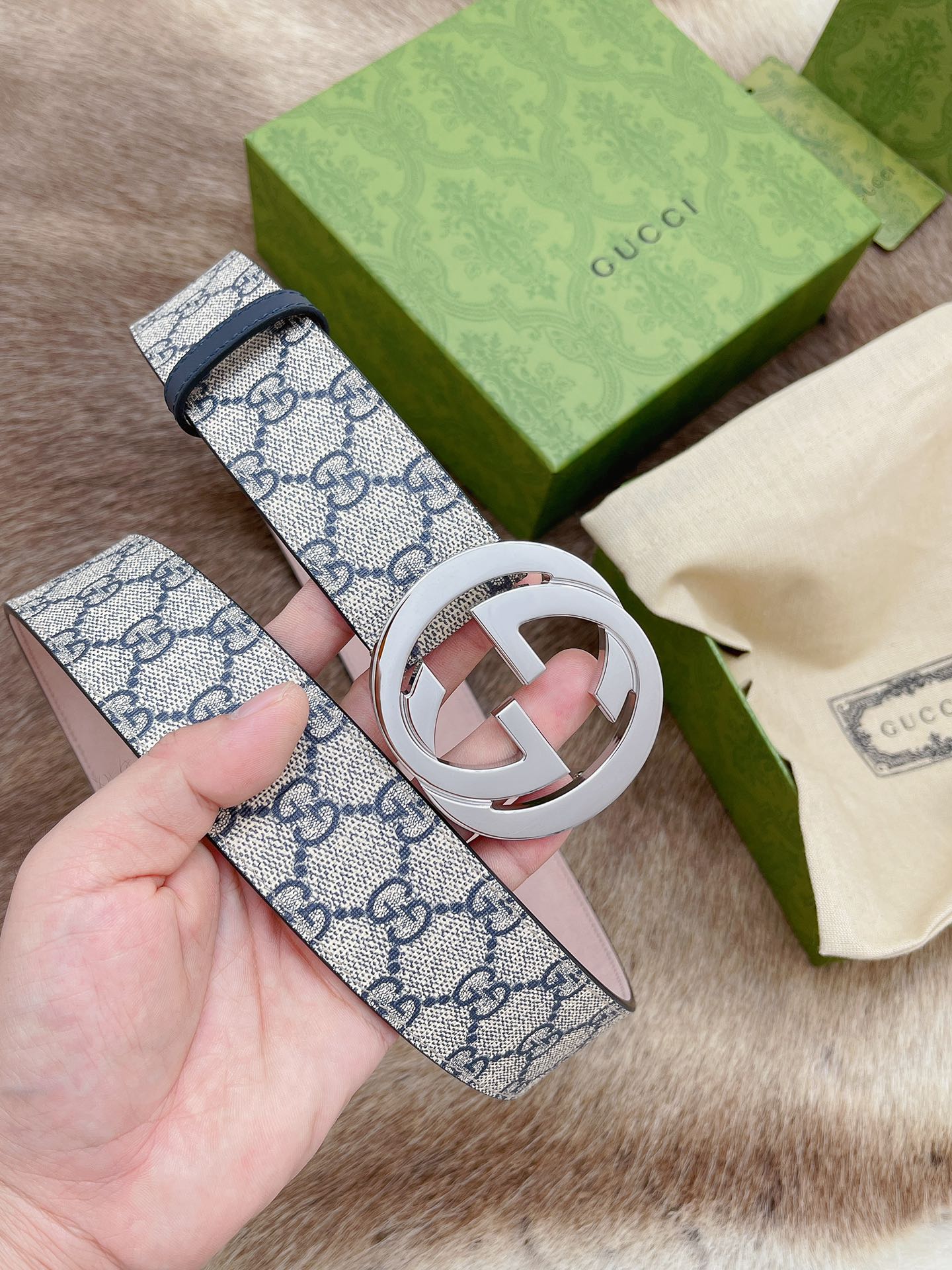 Gucci 代购 级G ucci 双G 货 正版开模 贸易公司货出口意大利 百分百 意大利皮压花 进口 底皮 真空电镀五金 纯手工订制 高端商务休闲款 4