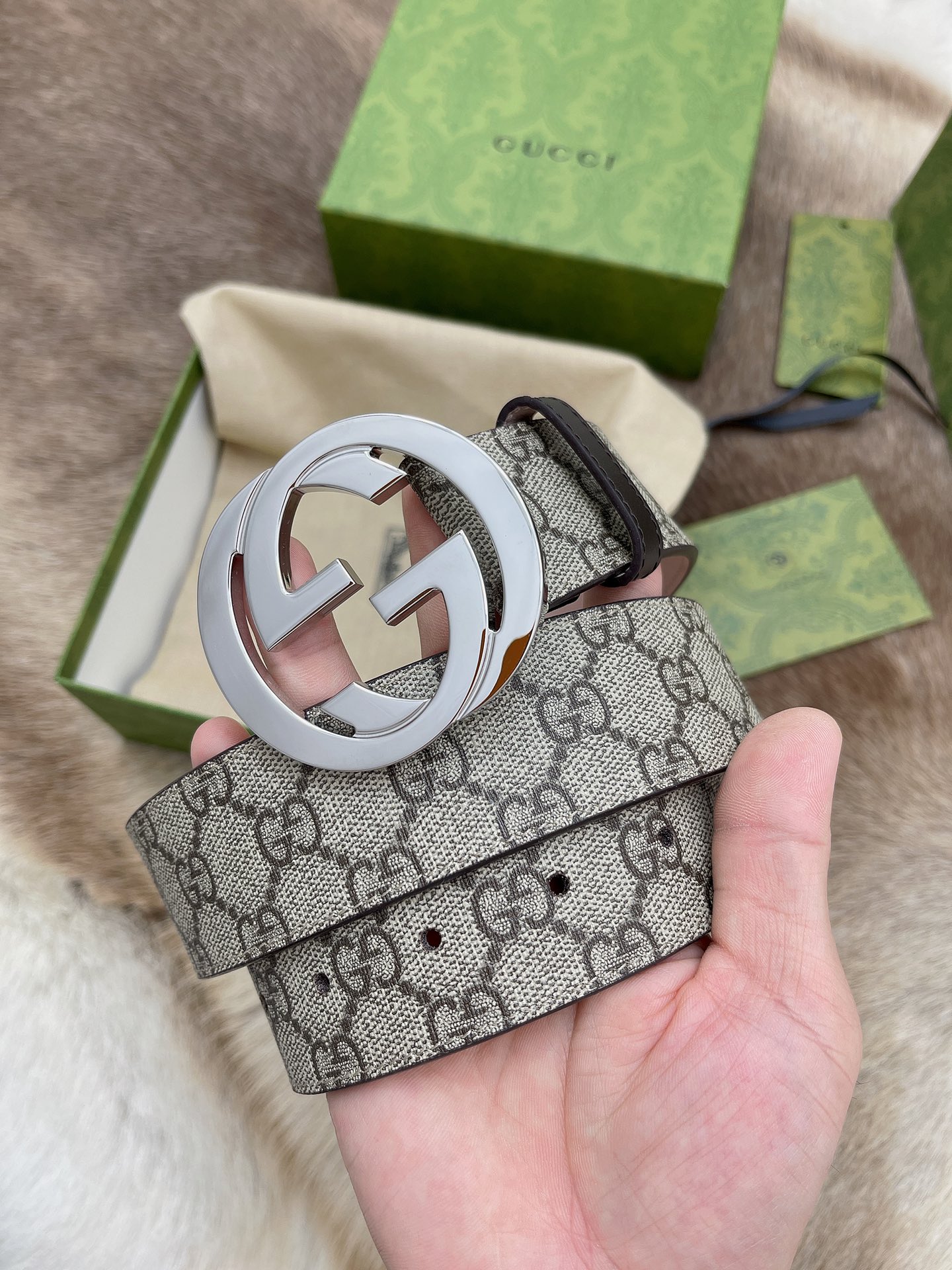Gucci 代购 级G ucci 双G 货 正版开模 贸易公司货出口意大利 百分百 意大利皮压花 进口 底皮 真空电镀五金 纯手工订制 高端商务休闲款 4