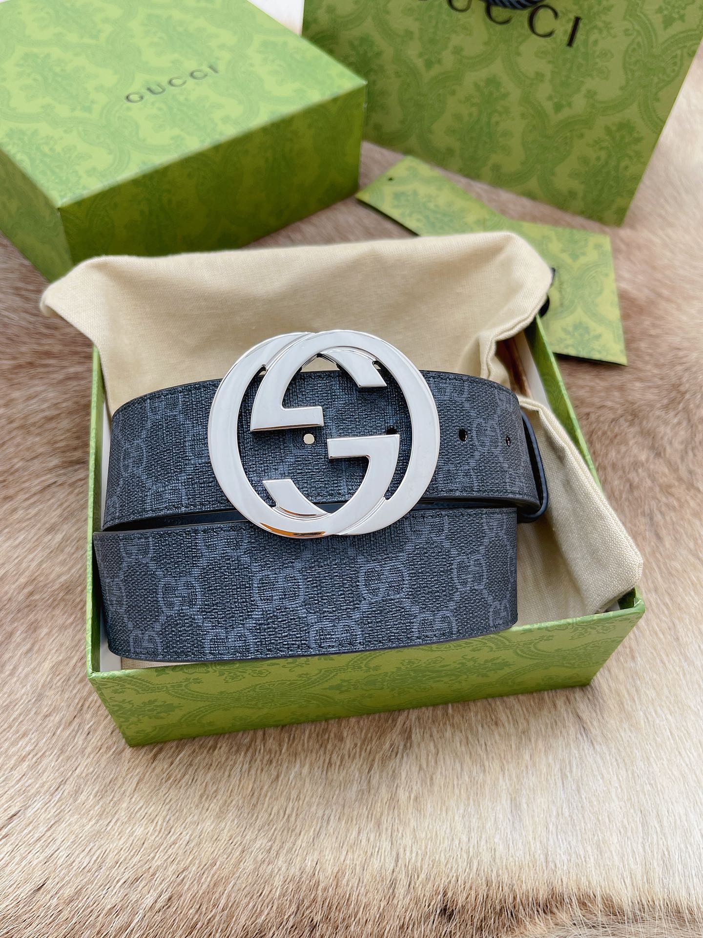 Gucci 代购 级G ucci 双G 货 正版开模 贸易公司货出口意大利 百分百 意大利皮压花 进口 底皮 真空电镀五金 纯手工订制 高端商务休闲款 4