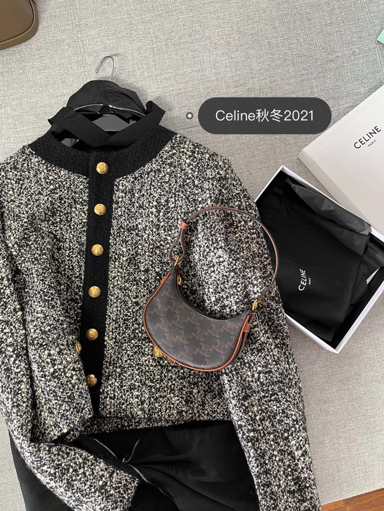 CELINE MINI AVA BAG 10I602老花