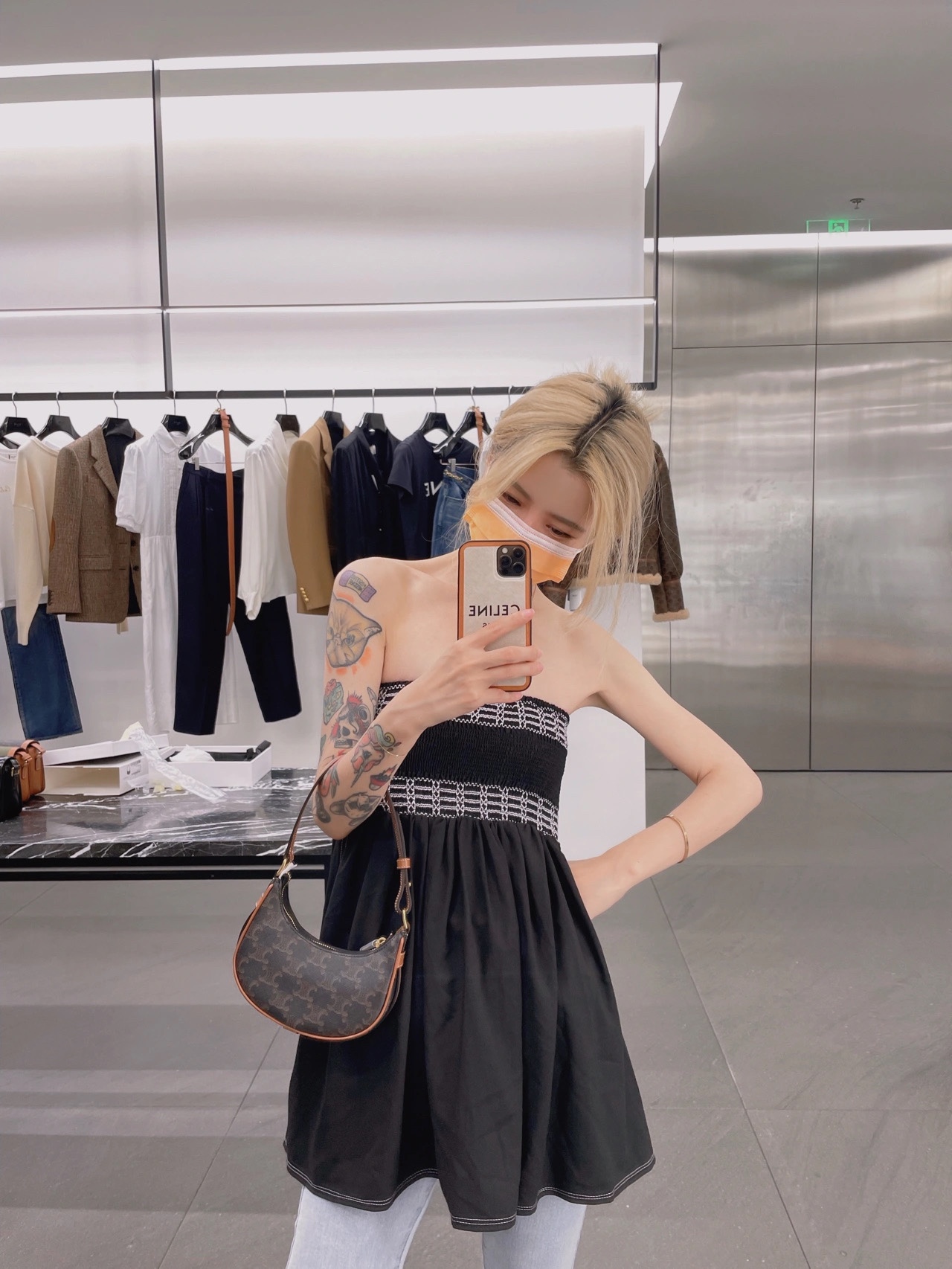 CELINE MINI AVA BAG 10I602老花