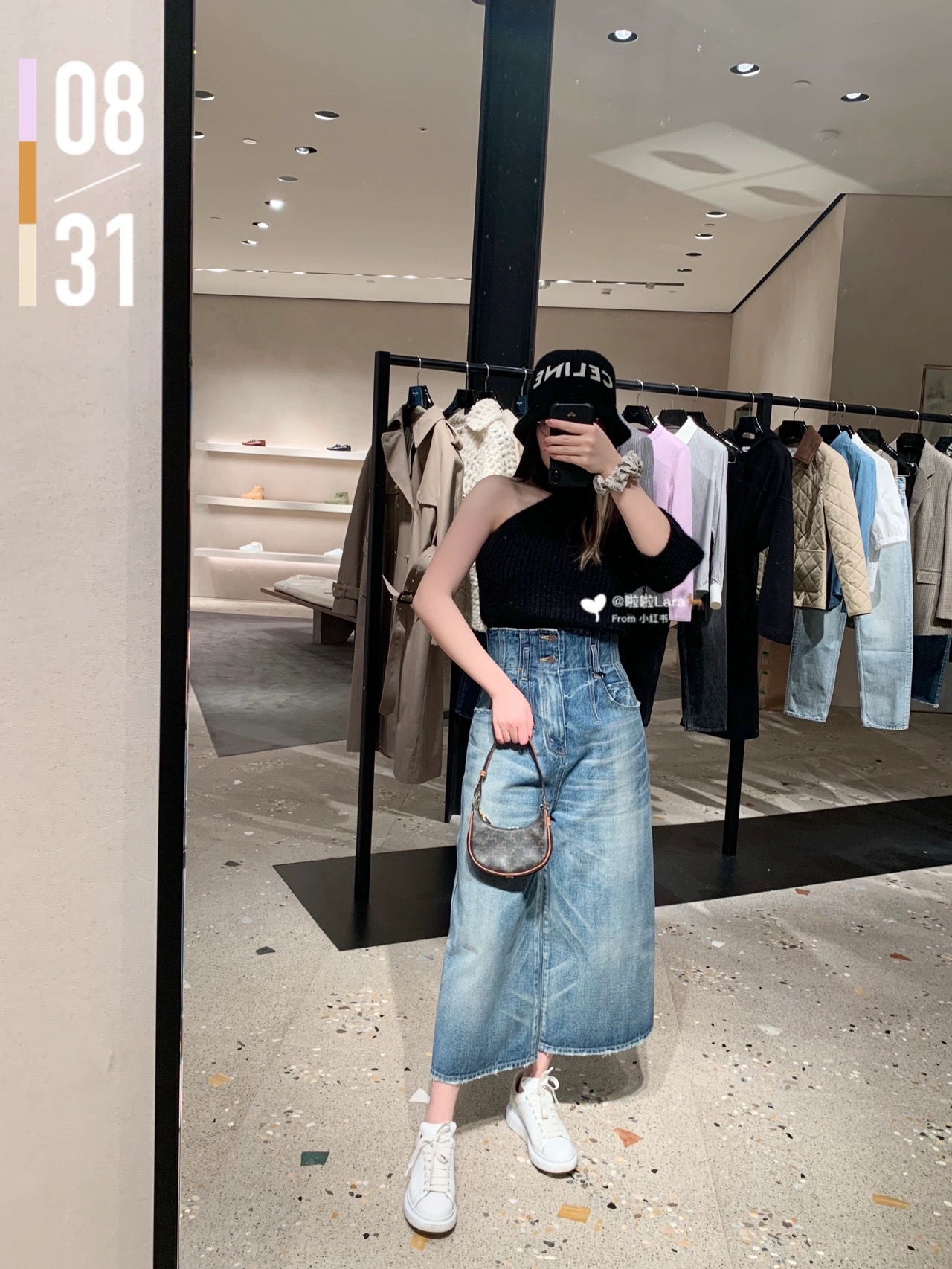 CELINE MINI AVA BAG 10I602老花