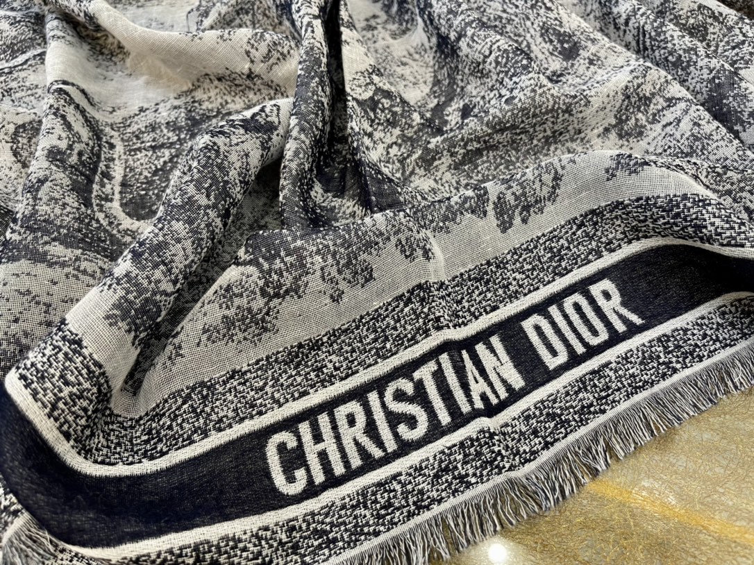 Dior迪奥丛林提花混纺披肩14JOU140I142_C583