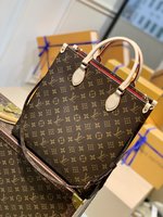 AAA Class Replica
 Louis Vuitton LV Sac Plat Handbags Crossbody & Shoulder Bags Tote Bags Gold Yellow Monogram Canvas m45848